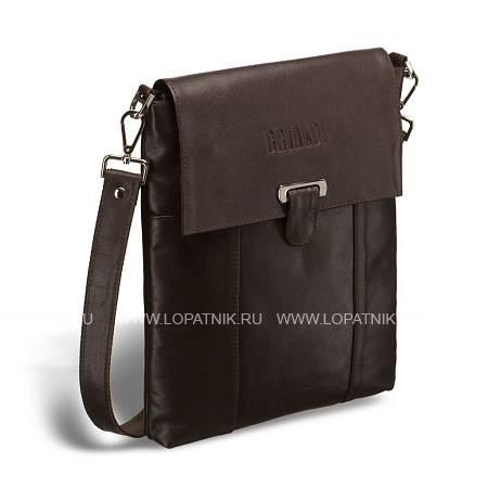 кожаная сумка через плечо brialdi toronto (торонто) brown br00132hc коричневый Brialdi