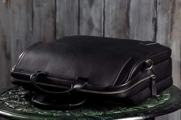 Деловая сумка для города BRIALDI Seattle (Сиэтл) black BR00194ZW Черный Brialdi, Артикул: BR00194ZW фото №1