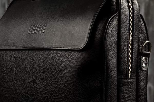 Деловая сумка для города BRIALDI Seattle (Сиэтл) black BR00194ZW Черный Brialdi, Артикул: BR00194ZW фото №1