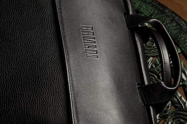 Деловая сумка для города BRIALDI Seattle (Сиэтл) black BR00194ZW Черный Brialdi, Артикул: BR00194ZW фото №1