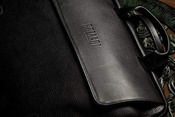 Деловая сумка для города BRIALDI Seattle (Сиэтл) black BR00194ZW Черный Brialdi, Артикул: BR00194ZW фото №1