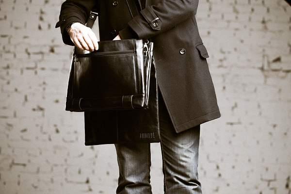 Кожаная сумка через плечо BRIALDI Chelsea (Челси) black BR00207OR Черный Brialdi, Артикул: BR00207OR фото №1