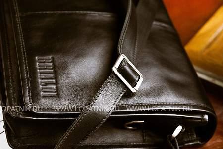 кожаная сумка через плечо brialdi ancona (анкона) black br00949xq черный Brialdi