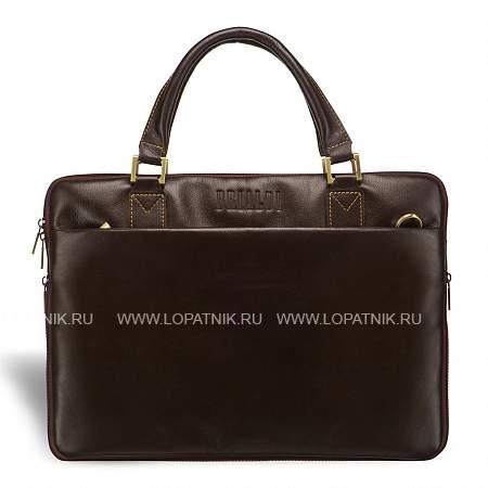 деловая сумка slim-формата brialdi ostin (остин) brown br02948dg коричневый Brialdi