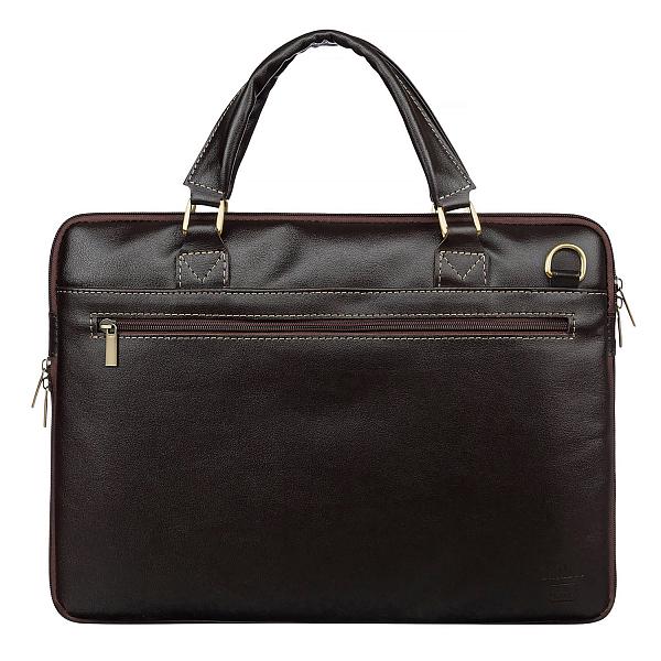 Деловая сумка SLIM-формата BRIALDI Ostin (Остин) brown BR02948DG Коричневый Brialdi, Артикул: BR02948DG фото №1