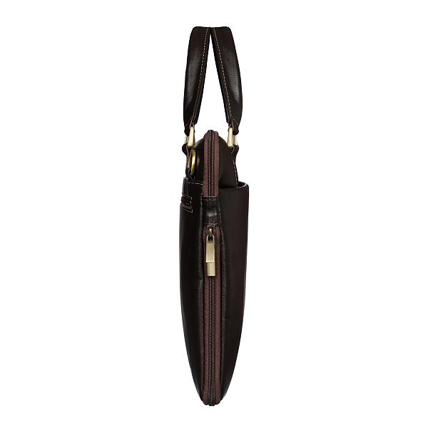 Деловая сумка SLIM-формата BRIALDI Ostin (Остин) brown BR02948DG Коричневый Brialdi, Артикул: BR02948DG фото №1