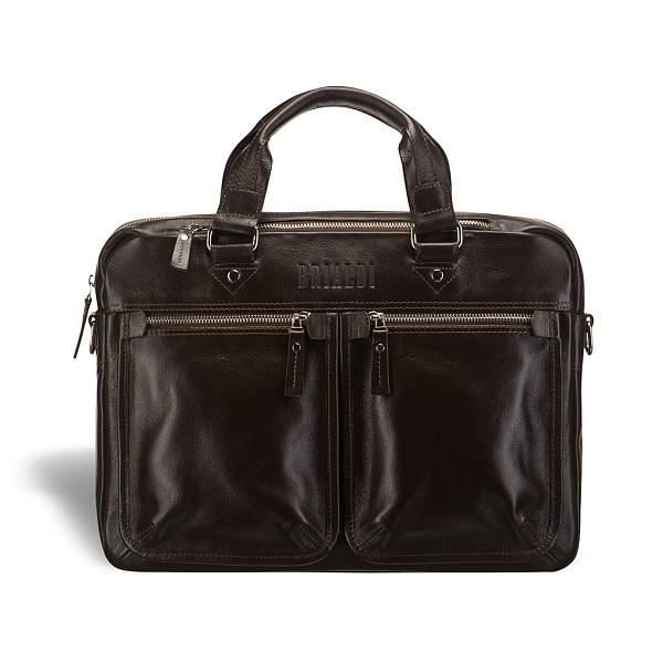 Деловая сумка для документов BRIALDI Parma (Парма) brown BR02965MC Коричневый Brialdi, Артикул: BR02965MC фото №1