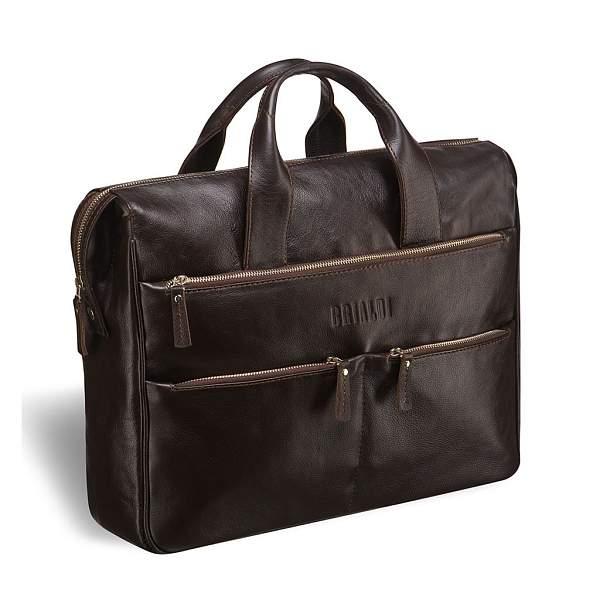 Вместительная деловая сумка BRIALDI Manchester (Манчестер) brown BR03209EM Коричневый Brialdi, Артикул: BR03209EM фото №1