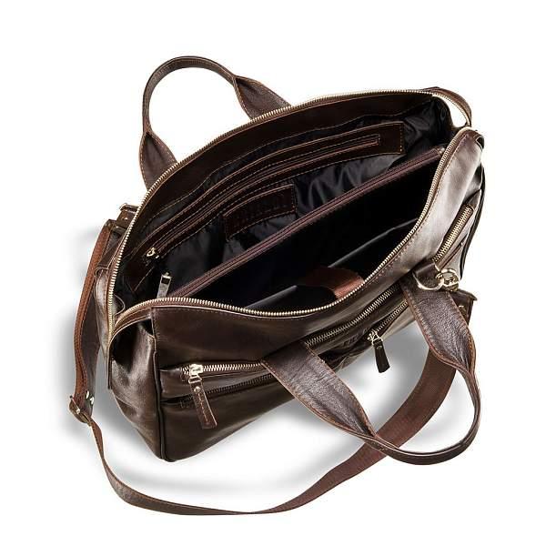 Вместительная деловая сумка BRIALDI Manchester (Манчестер) brown BR03209EM Коричневый Brialdi, Артикул: BR03209EM фото №1