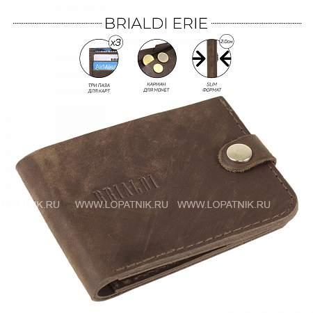 бумажник brialdi erie (эри) brown br09518rk коричневый Brialdi