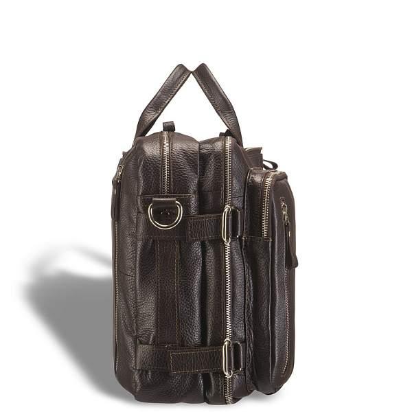 Мужская сумка-трансформер BRIALDI Norman (Норман) relief brown BR11723QO Коричневый Brialdi, Артикул: BR11723QO фото №1