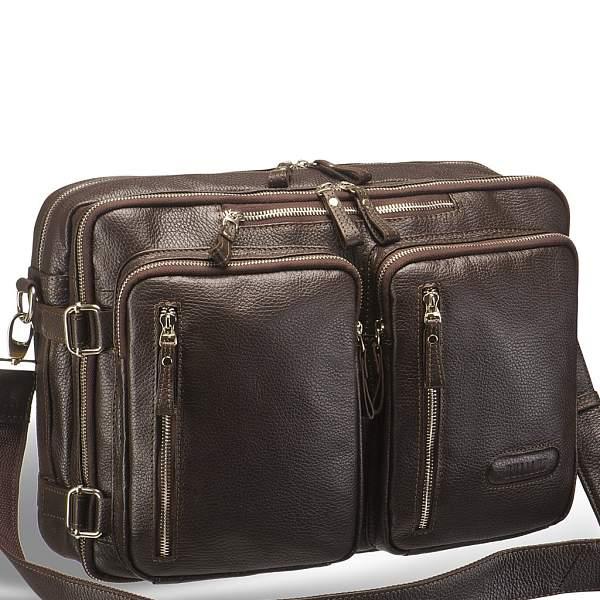 Мужская сумка-трансформер BRIALDI Norman (Норман) relief brown BR11723QO Коричневый Brialdi, Артикул: BR11723QO фото №1