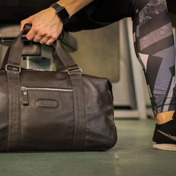 Дорожно-спортивная сумка BRIALDI Newcastle (Ньюкасл) relief brown BR11877NO Коричневый Brialdi, Артикул: BR11877NO фото №1