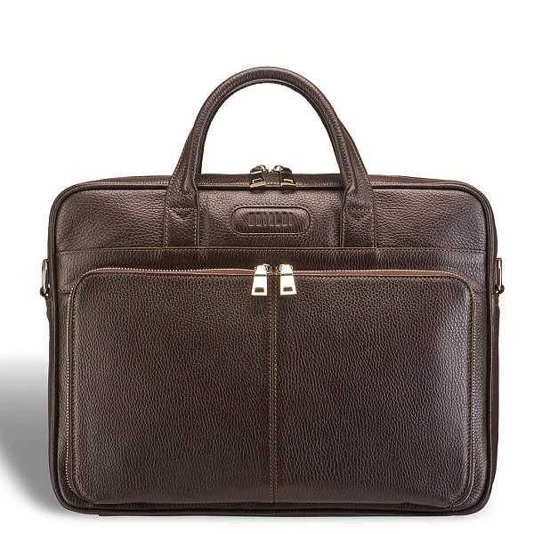 Удобная деловая сумка для документов BRIALDI Pasteur (Пастер) relief brown BR12052FI Коричневый Brialdi, Артикул: BR12052FI фото №1