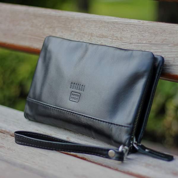 Мужской клатч BRIALDI Bell (Белл) black BR12059OY Черный Brialdi, Артикул: BR12059OY фото №1