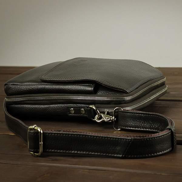 Кожаная сумка через плечо BRIALDI Abate (Абате) relief brown BR26689DC Коричневый Brialdi, Артикул: BR26689DC фото №1