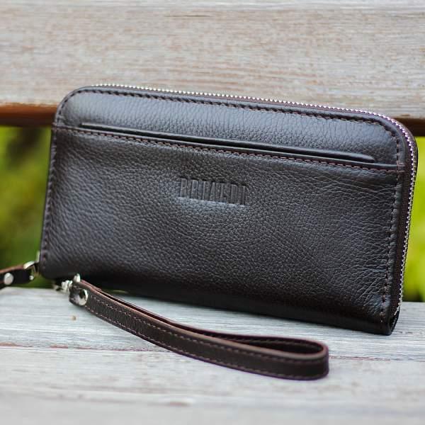 Мужской клатч BRIALDI Medway (Медуэй) relief brown BR28537WO Коричневый Brialdi, Артикул: BR28537WO фото №1