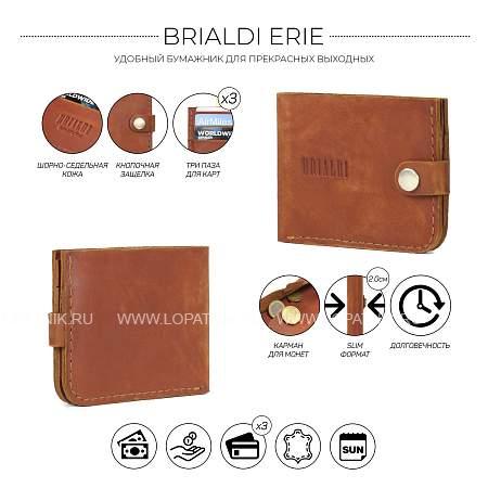 бумажник brialdi erie (эри) red br07593ax рыжий Brialdi