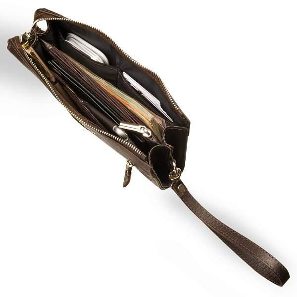 Мужской клатч BRIALDI Columbus (Колумбус) brown BR08403VL Коричневый Brialdi, Артикул: BR08403VL фото №1