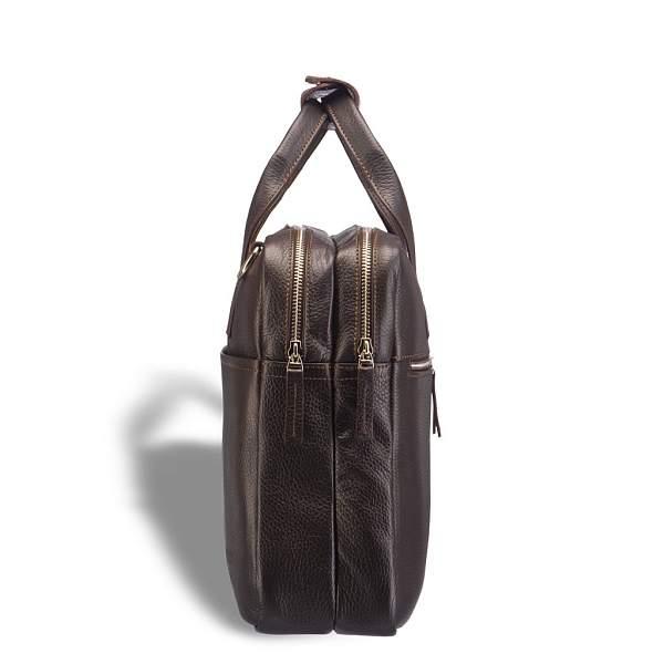 Удобная деловая сумка для документов BRIALDI Glendale (Глендейл) relief brown BR12973QN Коричневый Brialdi, Артикул: BR12973QN фото №1