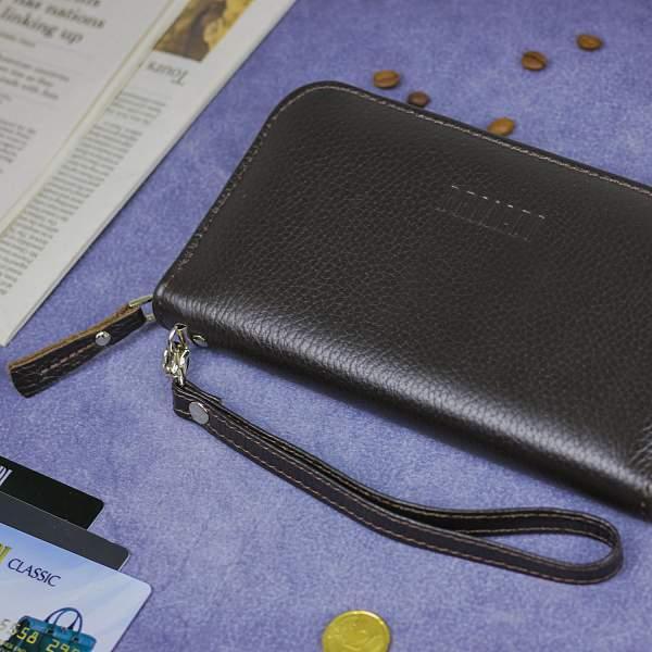 Мужской клатч BRIALDI Silvio (Сильвио) relief brown BR19842AL Коричневый Brialdi, Артикул: BR19842AL фото №1