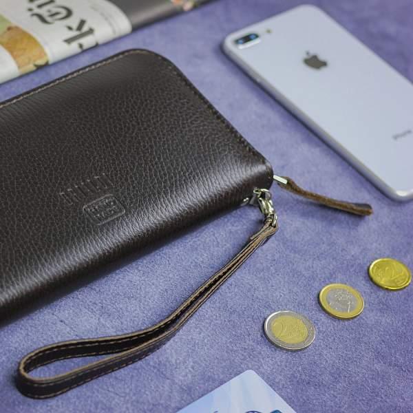 Мужской клатч BRIALDI Silvio (Сильвио) relief brown BR19842AL Коричневый Brialdi, Артикул: BR19842AL фото №1