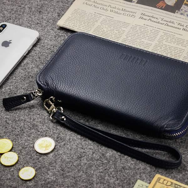 Мультиклатч 2-В-1 BRIALDI Drake (Дрейк) relief navy BR23098QF Синий Brialdi, Артикул: BR23098QF фото №1