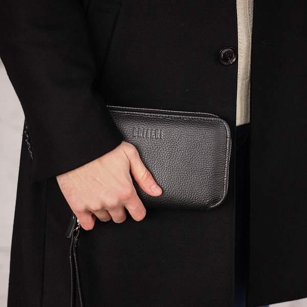 Мультиклатч 2-В-1 BRIALDI Drake (Дрейк) relief black BR23100NT Черный Brialdi, Артикул: BR23100NT фото №1