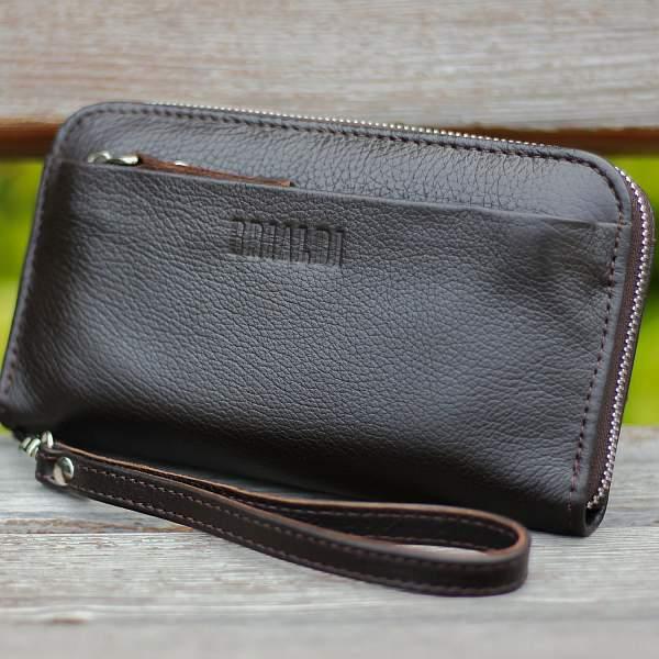 Мужской клатч BRIALDI Mersey (Мерси) relief brown BR28614LV Коричневый Brialdi, Артикул: BR28614LV фото №1
