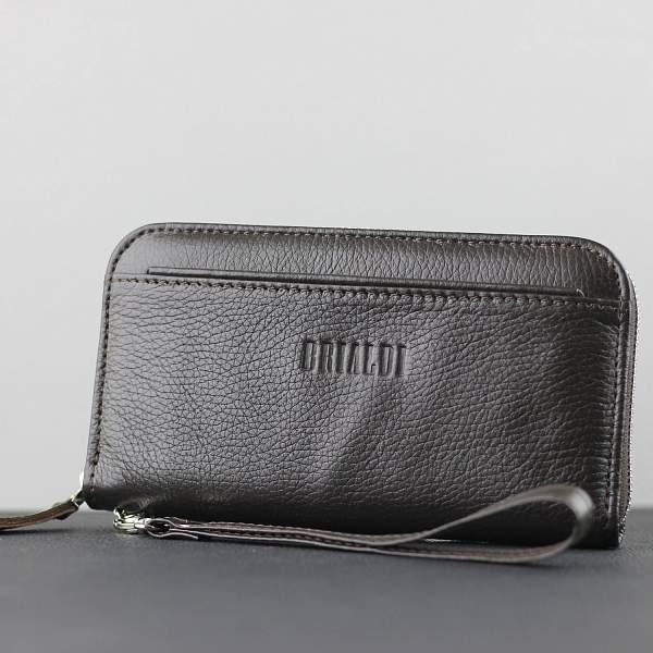 Мужской клатч BRIALDI Severn (Северн) relief brown BR28615CN Коричневый Brialdi, Артикул: BR28615CN фото №1