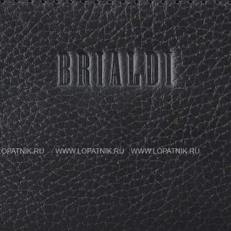 кожаная сумка через плечо brialdi preston (престон) relief black br33394jn черный Brialdi