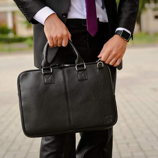 Деловая сумка BRIALDI Caorle? (Каорле) relief black BR34088IE Черный Brialdi, Артикул: BR34088IE фото №1