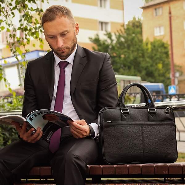 Деловая сумка BRIALDI Caorle? (Каорле) relief black BR34088IE Черный Brialdi, Артикул: BR34088IE фото №1