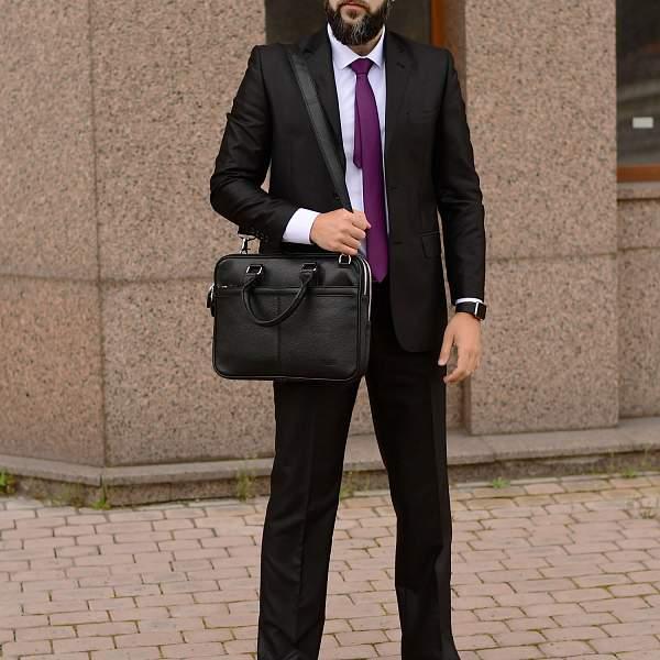 Деловая сумка BRIALDI Caorle? (Каорле) relief black BR34088IE Черный Brialdi, Артикул: BR34088IE фото №1