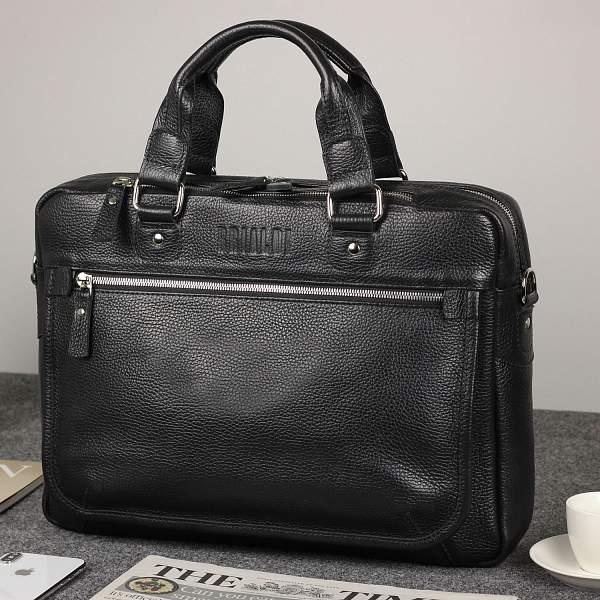 Деловая сумка BRIALDI York (Йорк) relief black BR34102CO Черный Brialdi, Артикул: BR34102CO фото №1