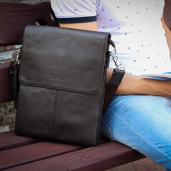 Вертикальная сумка через плечо BRIALDI Delphi (Делфи) relief brown BR34398KG Коричневый Brialdi, Артикул: BR34398KG фото №1