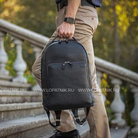 мужской рюкзак с 16 карманами и отделениями brialdi discovery (дискавери) relief black br35527ok черный Brialdi