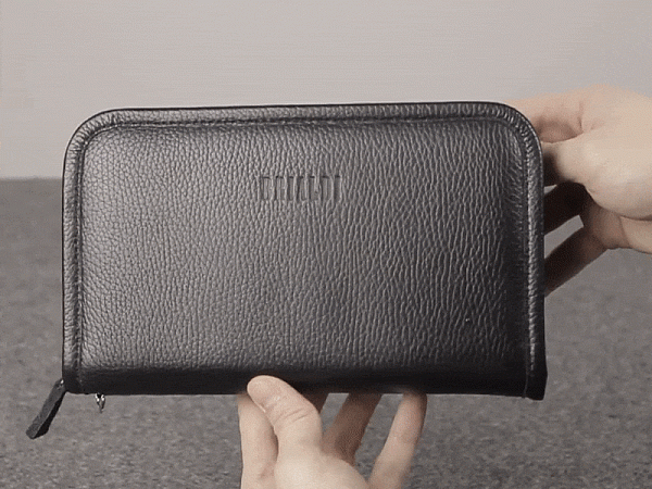 Вместительный мужской клатч BRIALDI Tucson (Тусон) relief black BR44382UL Черный Brialdi, Артикул: BR44382UL фото №1