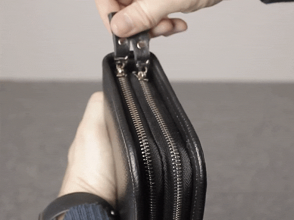 Вместительный мужской клатч BRIALDI Tucson (Тусон) relief black BR44382UL Черный Brialdi, Артикул: BR44382UL фото №1