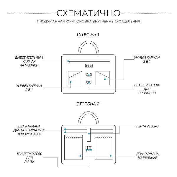Функциональная мужская деловая сумка BRIALDI Overton (Эвертон) relief black BR44555WH Черный Brialdi, Артикул: BR44555WH фото №1
