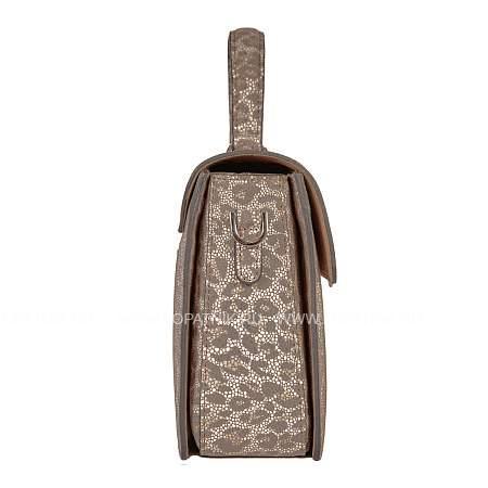 классическая женская сумка среднего размера brialdi agata (агата) velour leopard br46859dr коричневый Brialdi