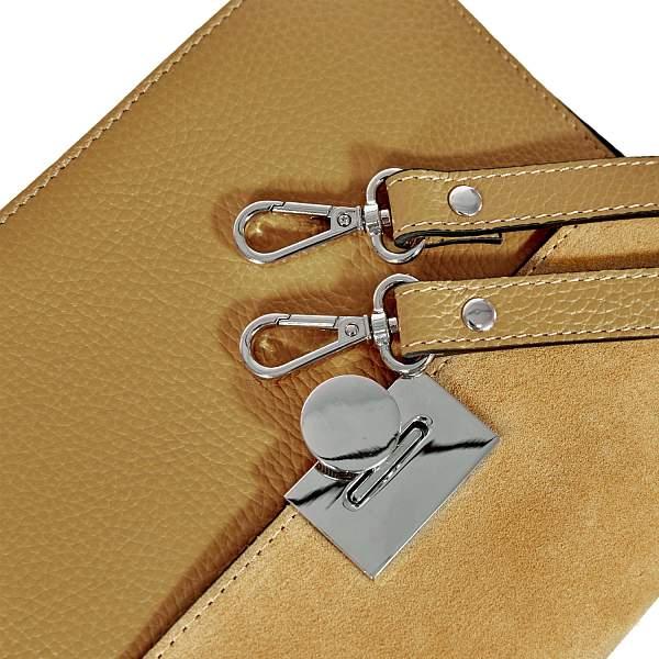 Классическая женская сумка среднего размера BRIALDI Agata (Агата) relief yellow BR46860GP Желтый Brialdi, Артикул: BR46860GP фото №1