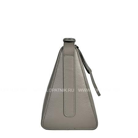 вместительная женская сумка brialdi fiona (фиона) relief quartz br47232gh серый Brialdi