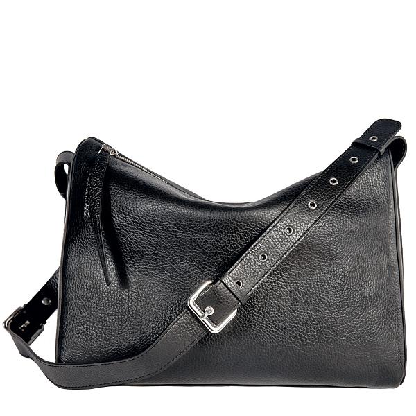 Вместительная женская сумка BRIALDI Fiona (Фиона) relief black BR47235UJ Черный Brialdi, Артикул: BR47235UJ фото №1