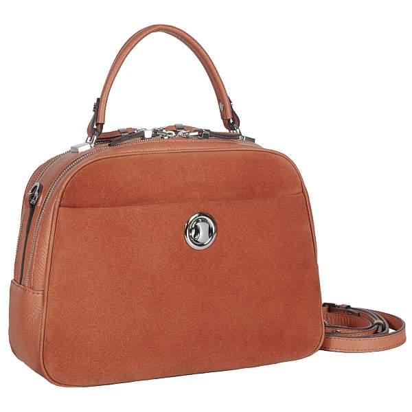 Удобная женская сумочка с двумя отделениями BRIALDI Elma (Эльма) relief orange BR47382HC Оранжевый Brialdi, Артикул: BR47382HC фото №1