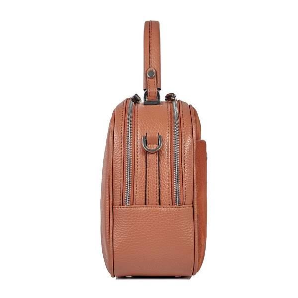 Удобная женская сумочка с двумя отделениями BRIALDI Elma (Эльма) relief orange BR47382HC Оранжевый Brialdi, Артикул: BR47382HC фото №1