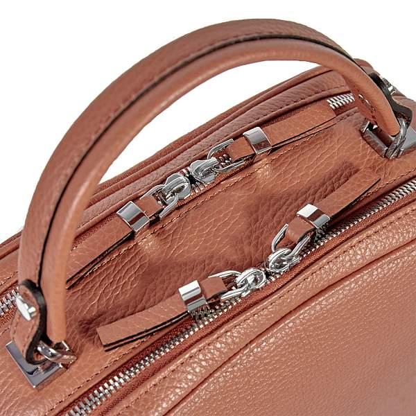 Удобная женская сумочка с двумя отделениями BRIALDI Elma (Эльма) relief orange BR47382HC Оранжевый Brialdi, Артикул: BR47382HC фото №1