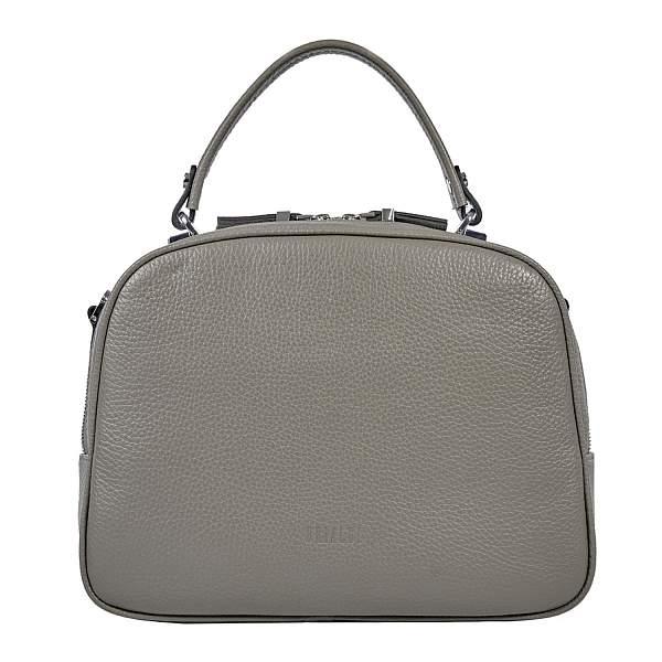 Удобная женская сумочка с двумя отделениями BRIALDI Elma (Эльма) relief quartz BR47384KL Серый Brialdi, Артикул: BR47384KL фото №1