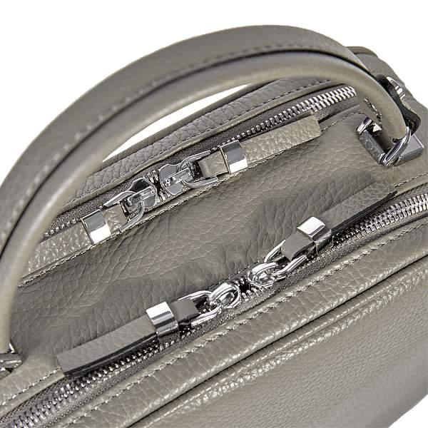 Удобная женская сумочка с двумя отделениями BRIALDI Elma (Эльма) relief quartz BR47384KL Серый Brialdi, Артикул: BR47384KL фото №1