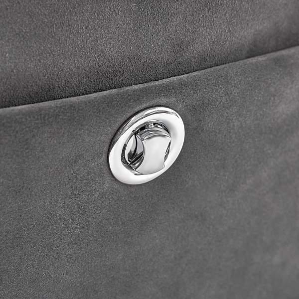 Удобная женская сумочка с двумя отделениями BRIALDI Elma (Эльма) relief grey BR47385ZQ Серый Brialdi, Артикул: BR47385ZQ фото №1